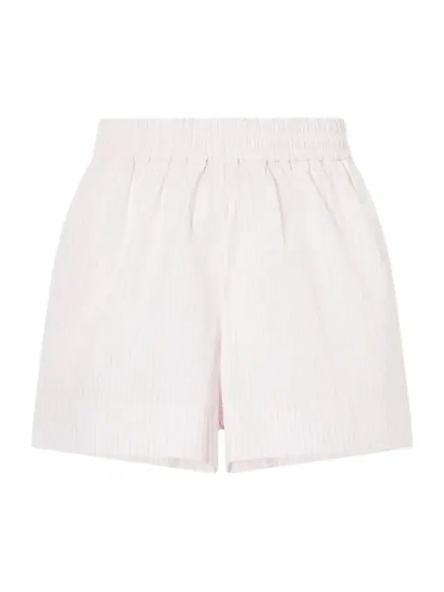 Suzie Kondi Striped Cotton-poplin Shorts