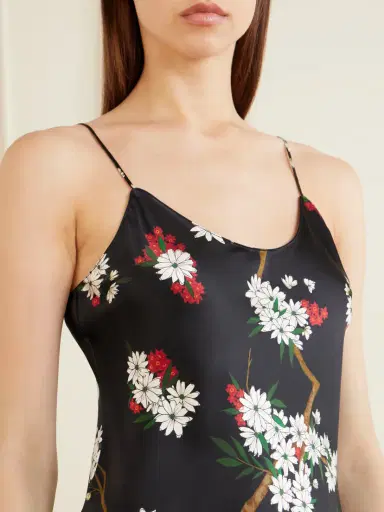 Olivia von Halle Venus Floral-print Silk-satin Nightdress | Thumbnail 4 Olivia von Halle Venus Floral-print Silk-satin Nightdress | Thumbnail 4