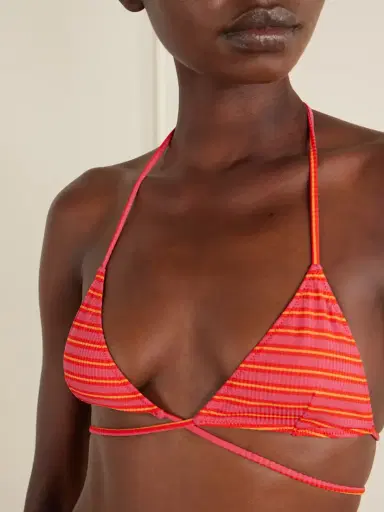 Lido Striped Triangle Bikini | Thumbnail 4