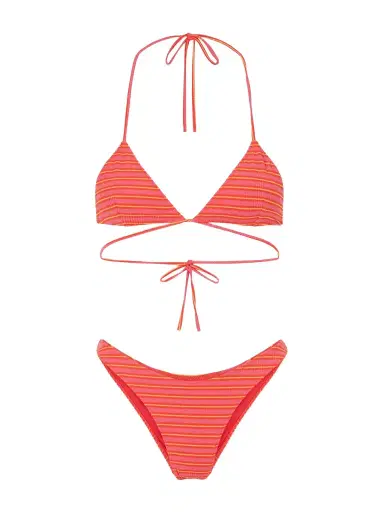 Lido Striped Triangle Bikini | Thumbnail 1