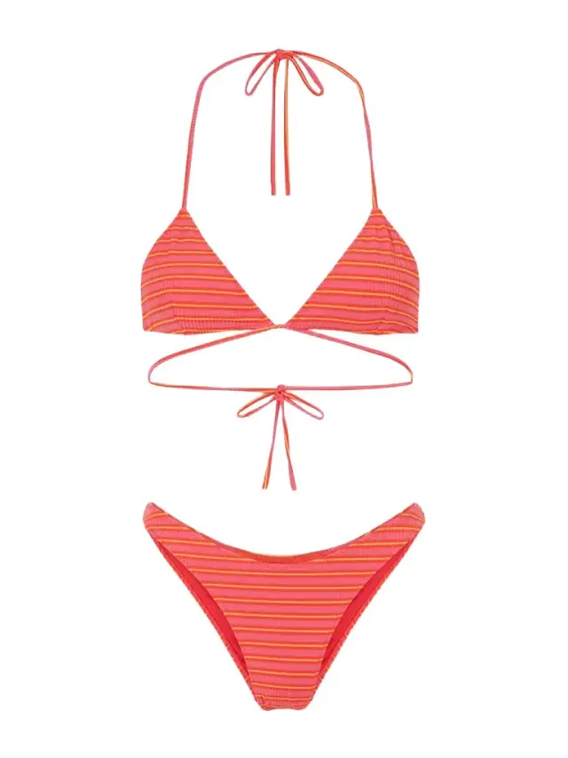 Lido Striped Triangle Bikini