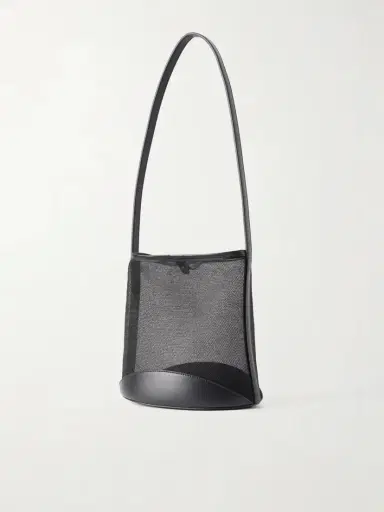 NEOUS Pardalis Leather-trimmed Mesh Bucket Shoulder Bag | Thumbnail 4 NEOUS Pardalis Leather-trimmed Mesh Bucket Shoulder Bag | Thumbnail 4