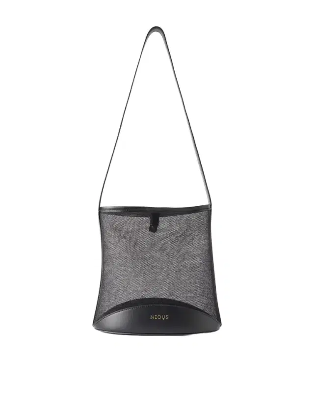 NEOUS Pardalis Leather-trimmed Mesh Bucket Shoulder Bag