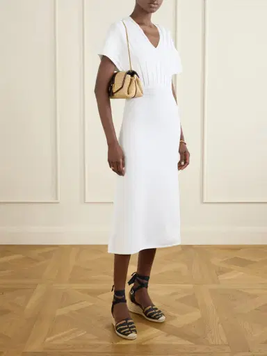 Ferragamo Leather-trimmed Woven Raffia Cross Body Bag | Thumbnail 2