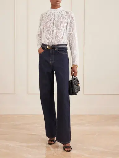 Self-Portrait Scalloped Lace Blouse | Thumbnail 2