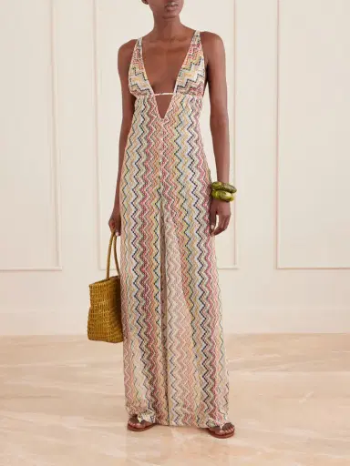 Missoni Striped Metallic Crochet-knit Coverup | Thumbnail 2