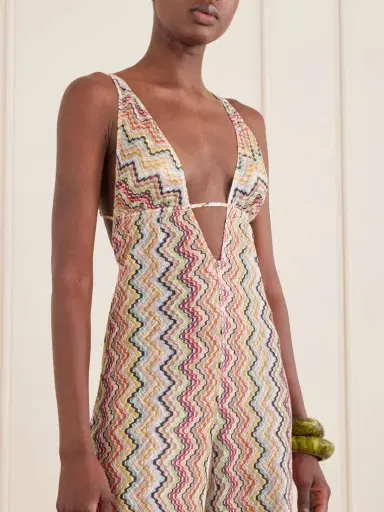 Missoni Striped Metallic Crochet-knit Coverup | Thumbnail 4