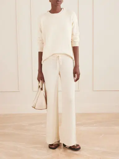 Suzie Kondi Calla Cotton-bouclé Flared Pants | Thumbnail 2 Suzie Kondi Calla Cotton-bouclé Flared Pants | Thumbnail 2
