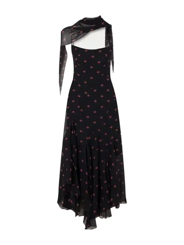LIBEROWE Aubrey Floral-print Silk-chiffon Gown