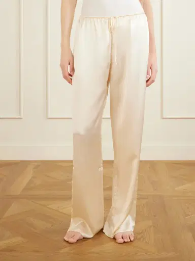Olivia von Halle Elvira Silk-satin Pajama Set | Thumbnail 2