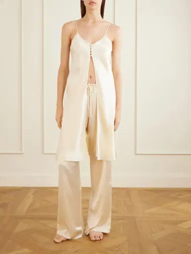 Olivia von Halle Elvira Silk-satin Pajama Set | Thumbnail 3
