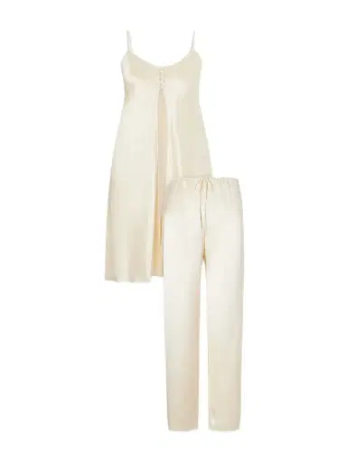 Olivia von Halle Elvira Silk-satin Pajama Set | Thumbnail 1