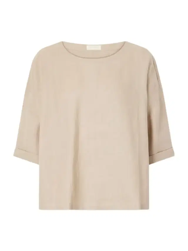 Suzie Kondi Saria Linen-chambray T-shirt