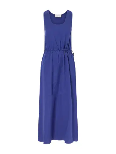 Matteau Tie-detailed Gathered Cotton Midi Dress | Thumbnail 1 Matteau Tie-detailed Gathered Cotton Midi Dress | Thumbnail 1
