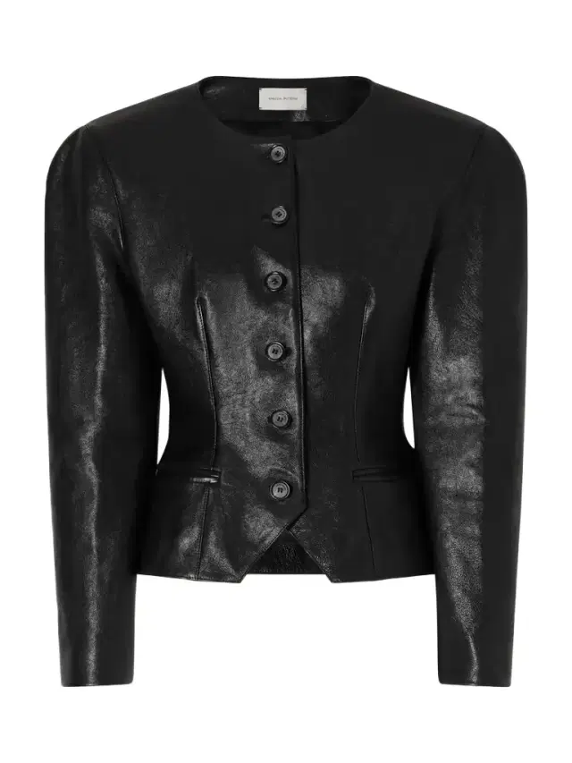Paneled Leather Jacket
