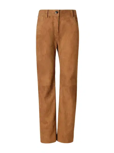 Magda Butrym Suede Corduroy Straight-leg Pants | Thumbnail 1 Magda Butrym Suede Corduroy Straight-leg Pants | Thumbnail 1