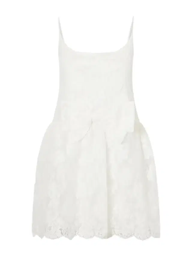 SHUSHU/TONG Bow-detailed Lace Mini Dress