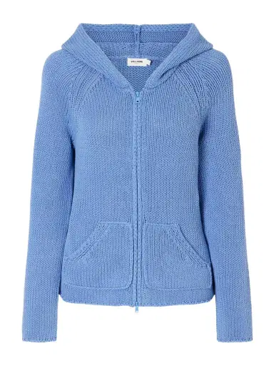 STILL HERE Bear Knitted Cotton Zip-up Hoodie | Thumbnail 1 STILL HERE Bear Knitted Cotton Zip-up Hoodie | Thumbnail 1