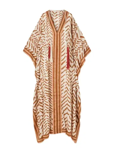 Johanna Ortiz The Secret Of The Sun Printed Cotton Kaftan | Thumbnail 1