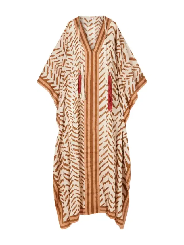 Johanna Ortiz The Secret Of The Sun Printed Cotton Kaftan