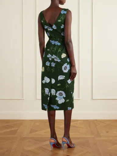 Erdem Floral-printed Cotton-blend Faille Midi Dress | Thumbnail 3