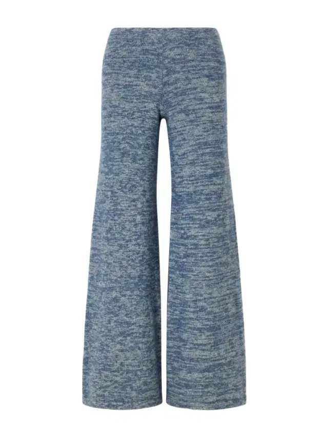 Nimbus Knitted Cashmere And Silk-blend Wide-leg Pants