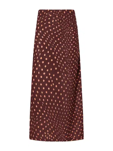 Stella McCartney Gathered Polka-dot Mesh Midi Skirt | Thumbnail 1 Stella McCartney Gathered Polka-dot Mesh Midi Skirt | Thumbnail 1