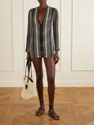 Missoni Striped Metallic Sequin-embellished Crochet-knit Dress | Thumbnail 2