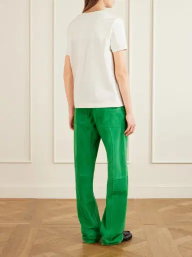 Bottega Veneta Intrecciato Embroidered Cotton-jersey T-shirt | Thumbnail 4 Bottega Veneta Intrecciato Embroidered Cotton-jersey T-shirt | Thumbnail 4