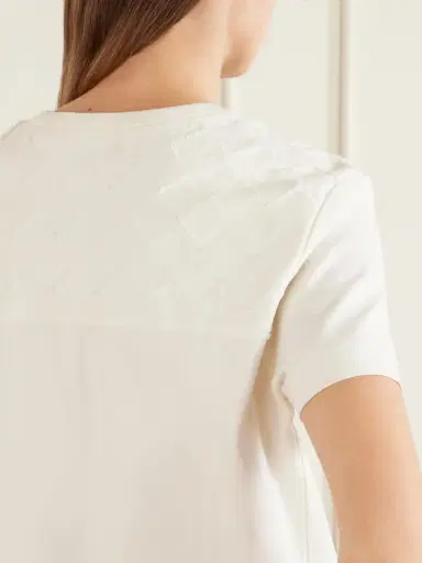 Bottega Veneta Intrecciato Embroidered Cotton-jersey T-shirt | Thumbnail 5 Bottega Veneta Intrecciato Embroidered Cotton-jersey T-shirt | Thumbnail 5