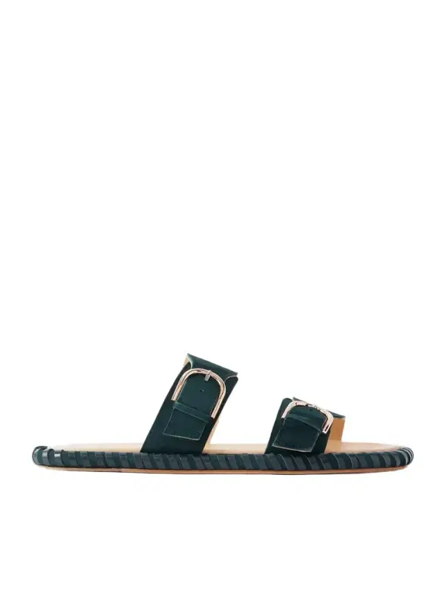 Gabriela Hearst Sage Suede Flats