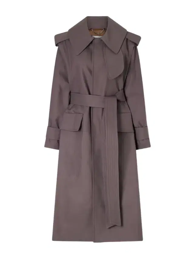 Victoria Beckham Philippa Belted Cotton Trench Coat