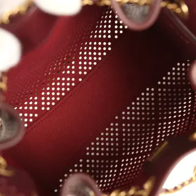 Chanel Chanel Mini 25 Hobo Bag Dark Burgundy Perforated Calfskin Antique Gold Hardware | Thumbnail 8 Chanel Chanel Mini 25 Hobo Bag Dark Burgundy Perforated Calfskin Antique Gold Hardware | Thumbnail 8
