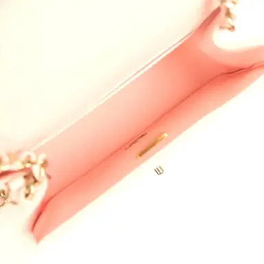 Chanel Chanel Mini Classic Square Flap Bag Pink Lambskin Gold Hardware | Thumbnail 8