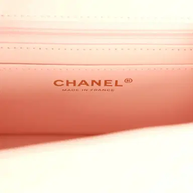 Chanel Chanel Mini Classic Square Flap Bag Pink Lambskin Gold Hardware | Thumbnail 9