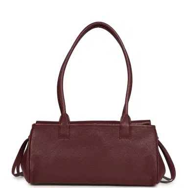 Chanel Chanel Small "Urban Essential" East West Shopping Tote Dark Burgundy Caviar Gold Hardware | Thumbnail 4