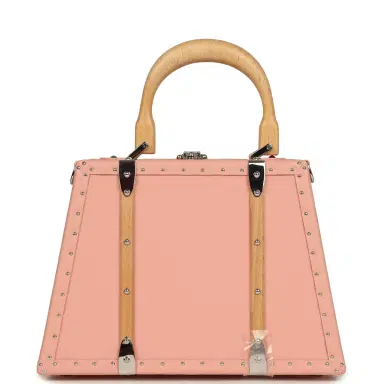 goyard Goyard Goyardine Canvas Saigon Mini Marquetry Trunk Bag Powder Pink Chevroches Calfskin Palladium Hardware | Thumbnail 5 goyard Goyard Goyardine Canvas Saigon Mini Marquetry Trunk Bag Powder Pink Chevroches Calfskin Palladium Hardware | Thumbnail 5