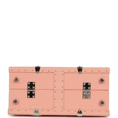goyard Goyard Goyardine Canvas Saigon Mini Marquetry Trunk Bag Powder Pink Chevroches Calfskin Palladium Hardware | Thumbnail 6 goyard Goyard Goyardine Canvas Saigon Mini Marquetry Trunk Bag Powder Pink Chevroches Calfskin Palladium Hardware | Thumbnail 6