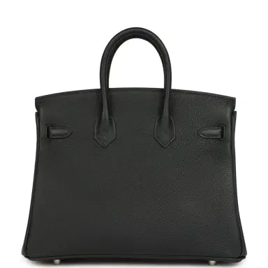 HERMÈS Hermes Birkin 25 Black Togo Palladium Hardware | Thumbnail 4 HERMÈS Hermes Birkin 25 Black Togo Palladium Hardware | Thumbnail 4