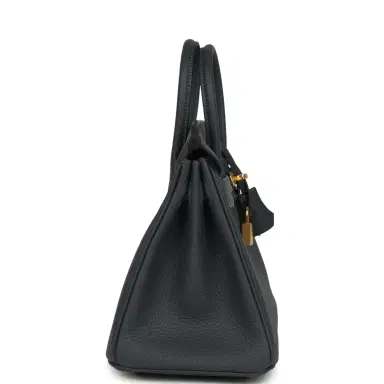 HERMÈS Hermes Birkin 25 Gris Misty Togo Gold Hardware | Thumbnail 3