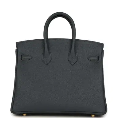 HERMÈS Hermes Birkin 25 Gris Misty Togo Gold Hardware | Thumbnail 4