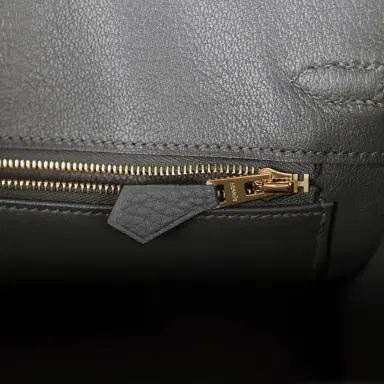 HERMÈS Hermes Birkin 25 Gris Misty Togo Gold Hardware | Thumbnail 9