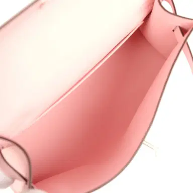 HERMÈS Hermes Kelly Pochette Rose Sakura Swift Palladium Hardware | Thumbnail 8