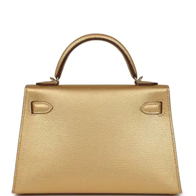 HERMÈS Hermes Kelly Sellier 20 Dore Chevre Chamkilight Permabrass Hardware | Thumbnail 4
