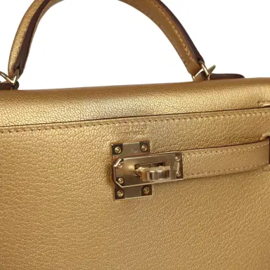 HERMÈS Hermes Kelly Sellier 20 Dore Chevre Chamkilight Permabrass Hardware | Thumbnail 7