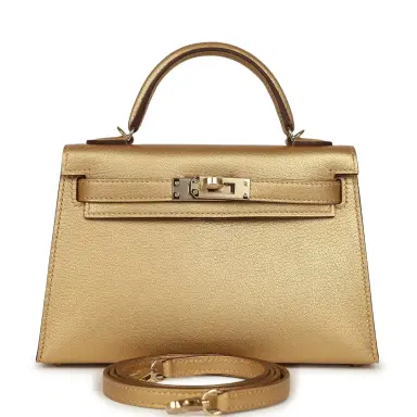 HERMÈS Hermes Kelly Sellier 20 Dore Chevre Chamkilight Permabrass Hardware | Thumbnail 1