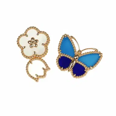 Van Cleef & Arpels Van Cleef & Arpels Lucky Spring Butterfly Between the Finger Ring Lapis Lazuli, Blue Agate, Mother of Pearl 18K Yellow Gold | Thumbnail 1 Van Cleef & Arpels Van Cleef & Arpels Lucky Spring Butterfly Between the Finger Ring Lapis Lazuli, Blue Agate, Mother of Pearl 18K Yellow Gold | Thumbnail 1