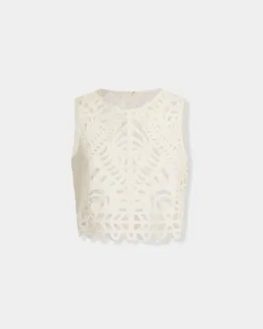 Emporio Sirenuse Ada Top in Brisé Cutwork | Thumbnail 7