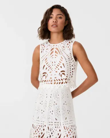 Emporio Sirenuse Ada Top in Brisé Cutwork | Thumbnail 8
