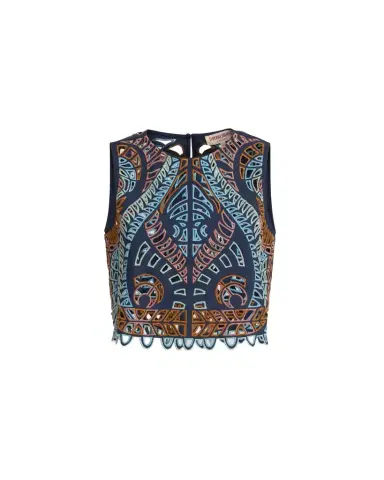 Emporio Sirenuse Ada Top in Brisé Cutwork | Thumbnail 1